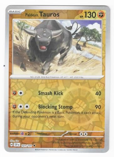 Pokemon - Paldean Tauros 101/191 - Surging Sparks - Reverse Foil - Einzelkarte von Pokémon