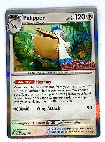 Pokemon Pelipper SVP022 - Paldea Evolved - Prerelease Black Star Promo - Holo - SVPEN022 von Pokémon