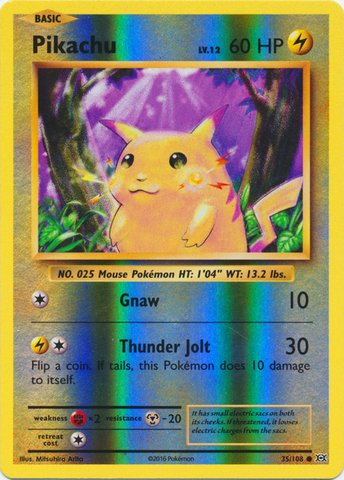 Pokemon - Pikachu (35/108) - XY Evolutions - Reverse Holo von Pokémon