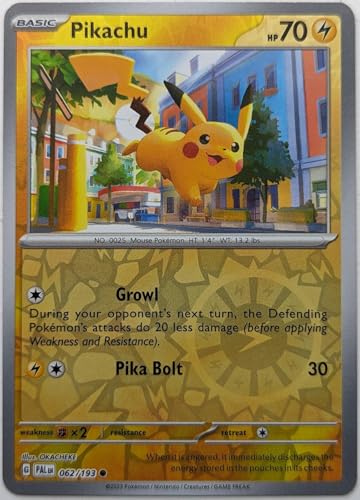 Pokemon Pikachu 018/091 - Paldean Fates - Reverse Foil - Einzelkarte von Pokémon