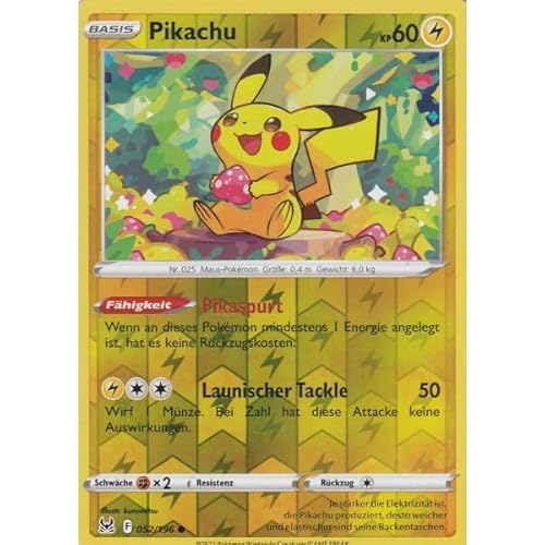 Pokemon - Pikachu 052/196 - Lost Origin - Reverse Holo - Single Pokemon Card von Pokémon