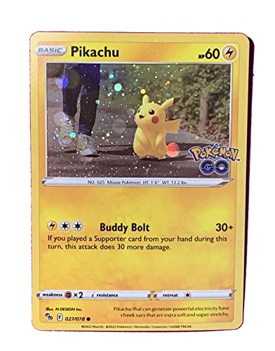 Pokemon - Pikachu Cosmic Holo Folie 027/078 - Pokemon Go-Dose Promo Exclusive von Pokémon