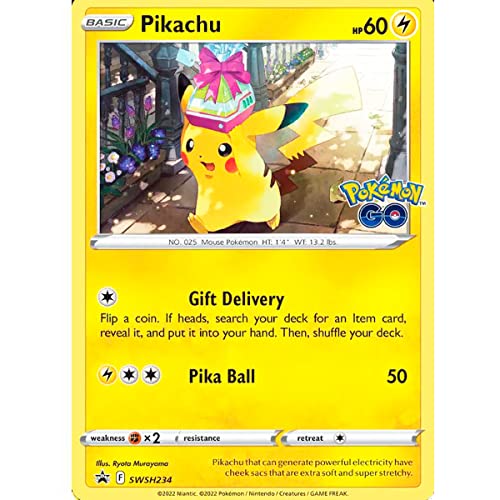 Pokemon Pikachu SWSH234 - Pokemon Go-Schwarzstern-Promo - Einzelkarte von Pokémon