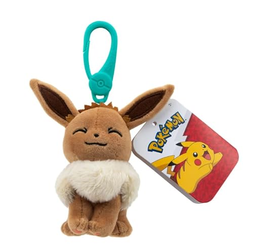 Pokémon – Plüsch-Clip (Clip-On-Plüsch) Eevee, 8,9 cm hoch von Pokémon