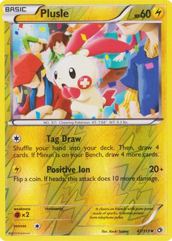 Pokemon - Plusle (47/113) - Legendary Treasures - Reverse Holo von Pokémon