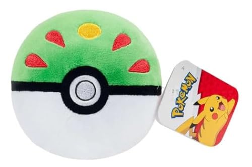 Pokemon Pokeball Plüsch, weich, gefüllt, mit beschwertem Boden, 10,2 cm Pokemon Pokeball Plüsch, weich, gefüllt, mit beschwertem Boden, 10,2 cm von Pokemon