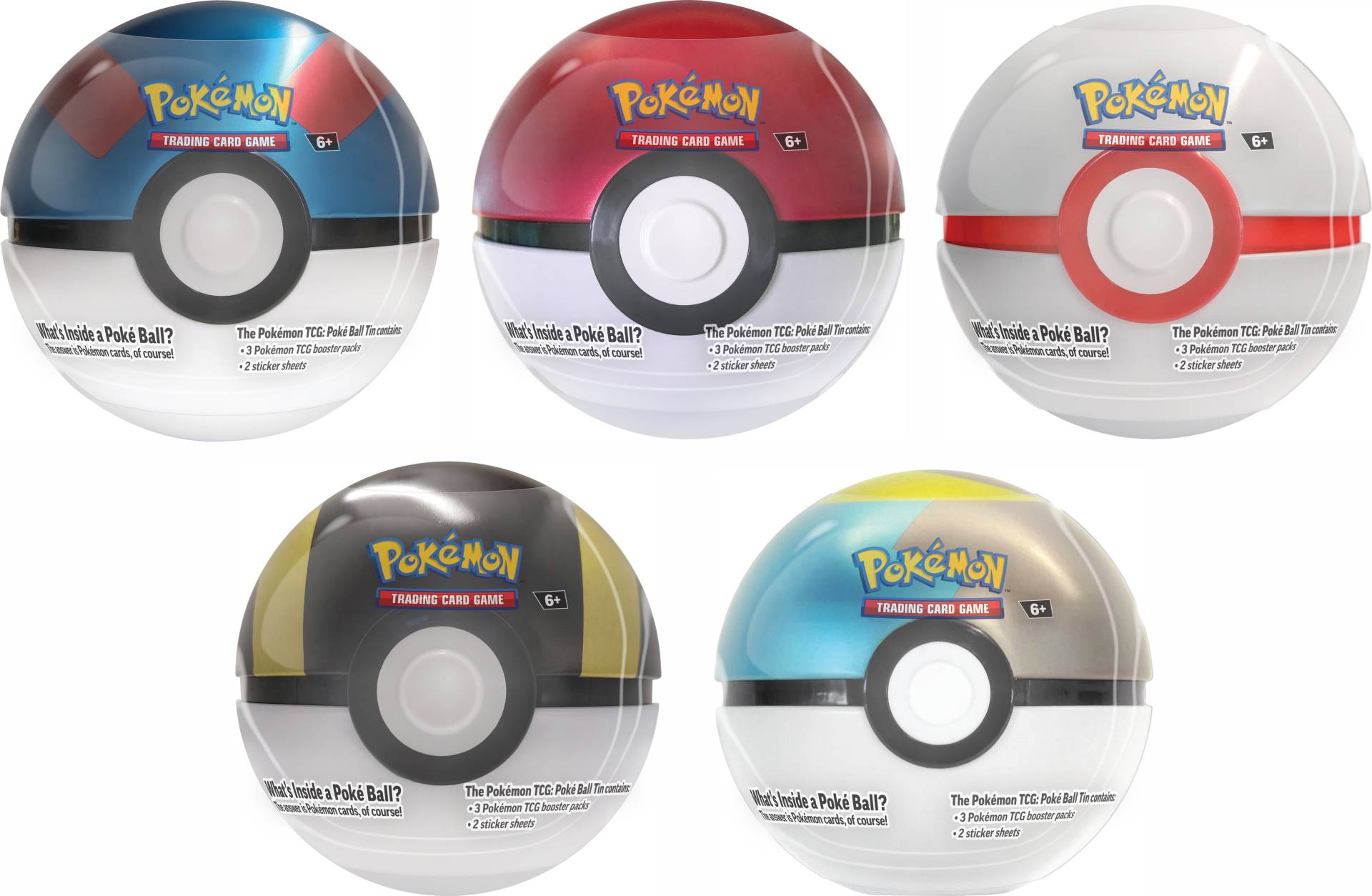 Pokémon Pokéball Sammelkarten Gemischte Auswahl von Pokémon