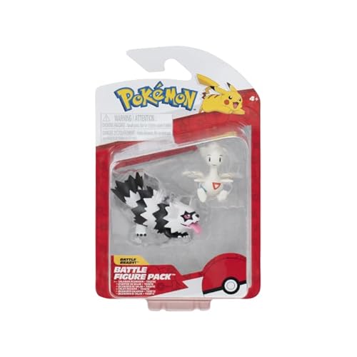 Pokémon Pokemon 5- and 8cm Battle Figure 2-Pack Galarian Zigzagoon & Togetic - Toy Figure for Kids 4+ - Official Product for Children von Pokémon