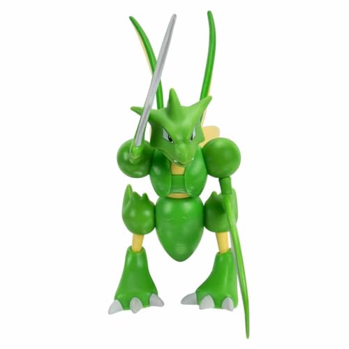 Pokémon Pokemon Figur Scyther Sichlor – 11 cm Figuren - Neueste Welle 2022 - Offiziell Lizenziert Pokemon Spielzeug von Pokémon