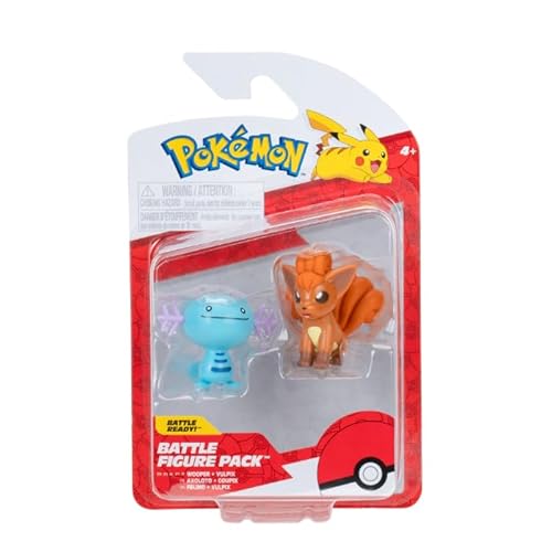 Pokémon PKW3575 - Battle Figure Pack - Felino & Vulpix, offizielle detaillierte Figuren, je 5 cm von Pokémon