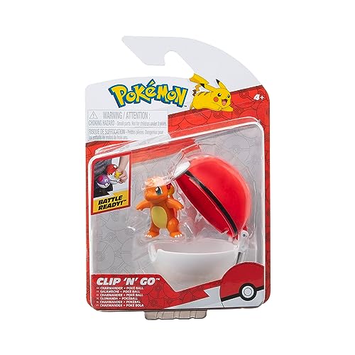 Pokémon Pokemon PKW3141 Clip'n'Go Poké Balls-Glumanda & Pokéball, Schwarz von Pokémon