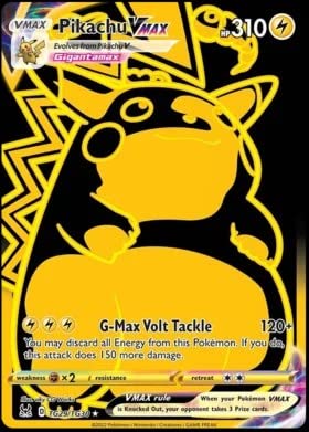 Pokémon Pokemon - Pikachu VMax - TG29 - Trainer Gallery - Lost Origin - Full Art - Black & Gold Holo Foil Card von Pokémon