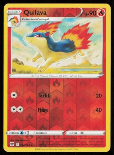 Pokemon Quilava 024/189 - Astral Radiance - Reverse Foil - Uncommon - Einzelkarte von Pokémon