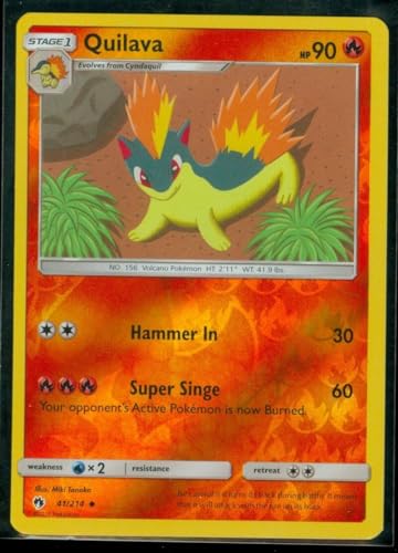 Pokemon Quilava - 41/214 - Lost Thunder - Reverse Holo - Einzelkarte von Pokémon