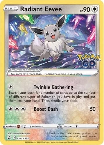 Pokemon - Radiant Eevee - SWSH230 - Black Star Promo - Holo Folie von Pokémon