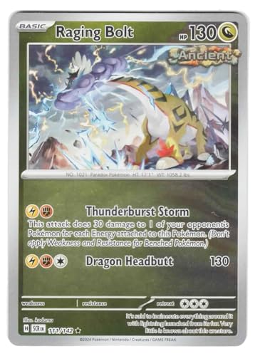 Pokemon - Raging Bolt 111/142 - Stellar Crown Reverse Foil - Einzelkarte von Pokémon