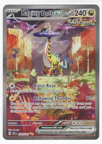 Pokemon Raging Bolt ex 208/162 - Temporal Forces - Special Illustration Rare - Holo Foil Card von Pokémon