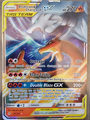 Pokemon - Reshiram & Charizard Tag Team GX - 20/214 - Ultra Rare - Unbroken Bonds von Pokemon