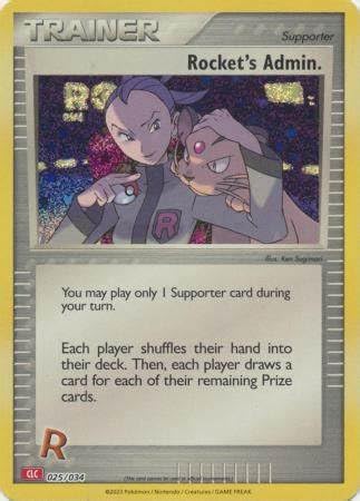 Pokemon - Rocket's Admin 025/034 CLC - Classic Collection - Promo Holo Foil Card von Pokémon