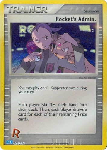 Pokemon - Rocket's Admin 027/034 CLB - Classic Collection Blastoise - Promo Holo Foil Card von Pokémon