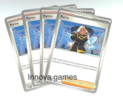 Pokemon Ryme 194/197 - Obsidian-Flammen - x4 Trainerkarten Spielset - Lot von Pokémon