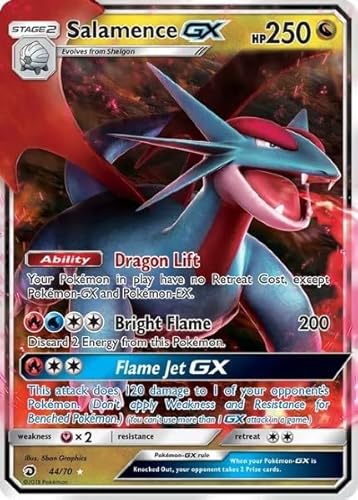 Pokemon - Salamence GX - 44/70 - Dragon Majesty - Ultra Rare von Pokémon