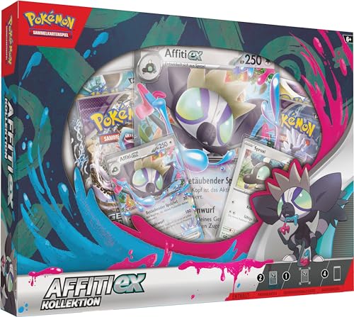 Pokémon-Sammelkartenspiel: Kollektion Affiti-ex (2 holografische Promokarten, 1 überdimensionale Karte & 4 Boosterpacks) von Pokémon