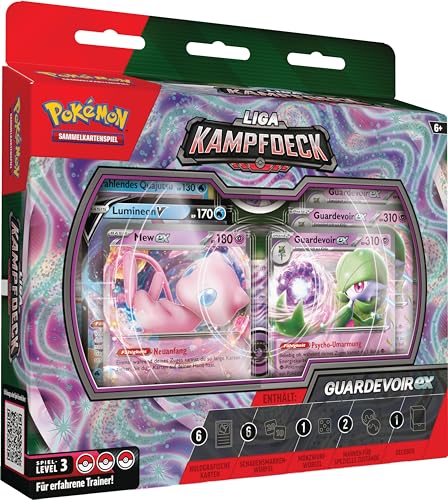 Pokémon Sammelkartenspiel Liga-Kampfdeck (1 sofort spielbares Deck mit 60 Karten, inklusive Guardevoir Mew-ex) von Pokémon