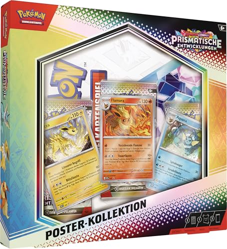 Pokémon-Sammelkartenspiel Poster-Kollektion Karmesin & Purpur – Prismatische Entwicklungen (3 Boosterpacks & 3 holografische Promokarten) von Pokémon