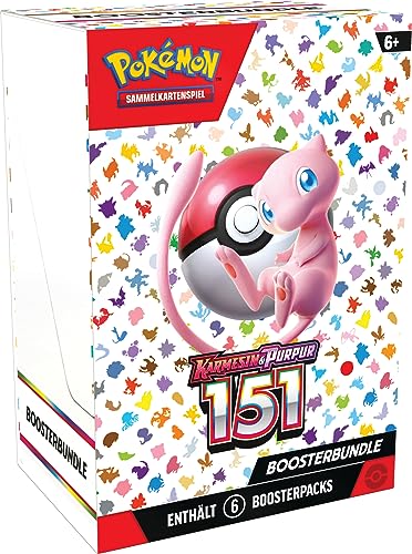 Pokémon-Sammelkartenspiel: Boosterbundle Karmesin & Purpur – 151 (6 Boosterpacks) von Pokémon