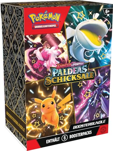 Pokémon-Sammelkartenspiel: Boosterbundle Karmesin & Purpur – Paldeas Schicksale (6 Boosterpacks) von Pokémon