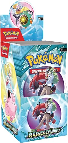 Pokémon-Sammelkartenspiel: Boosterpack-Display Karmesin & Purpur – Reisegefährten (enthält 18 Boosterpacks) von Pokémon