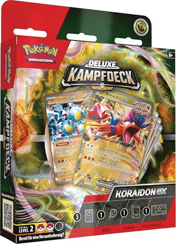 Pokémon-Sammelkartenspiel: Deluxe-Kampfdeck Koraidon-ex (sofort spielbares Deck mit 60 Karten & Zubehör) von Pokémon