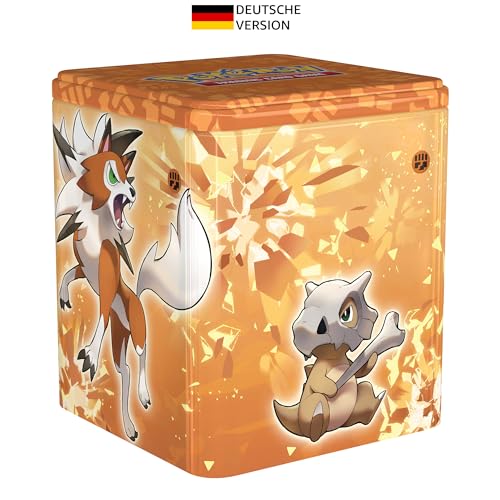 Pokémon-Sammelkartenspiel: Kampf-Stapel-Tin-Box: Wolwerock (3 Boosterpacks & 1 Münze) von Pokémon