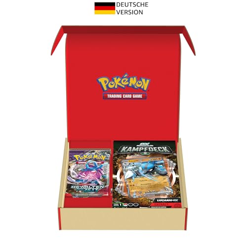 Pokémon-Sammelkartenspiel: Kampfdeck Lucario-ex und 2er-Boosterpack-Bundle (sofort spielbares Deck mit 60 Karten) von Pokémon