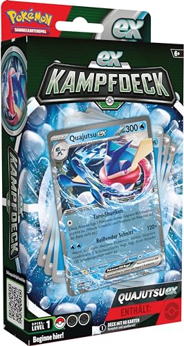 Pokémon-Sammelkartenspiel: Kampfdeck Quajutsu-ex (sofort spielbares Deck mit 60 Karten) von Pokémon