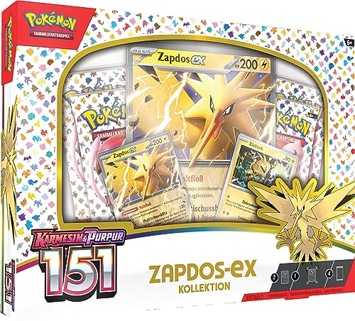 Pokémon-Sammelkartenspiel: Kollektion Karmesin & Purpur – 151: Zapdos-ex von Pokémon