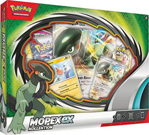 Pokémon-Sammelkartenspiel: Kollektion Mopex-ex (2 holografische Promokarten, 1 überdimensionale holografische Karte & 4 Boosterpacks) von Pokémon