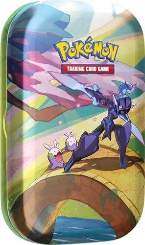 Pokémon-Sammelkartenspiel: Mini-Tin-Box Farbenfrohes Paldea: Azugladis & Viscora (2 Boosterpacks, 1 Stickerbogen) von Pokémon