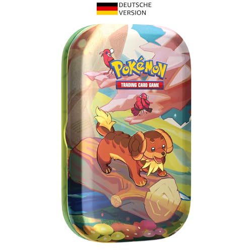 Pokémon-Sammelkartenspiel: Mini-Tin-Box Farbenfrohes Paldea: Backel & Choreogel (2 Boosterpacks, 1 Stickerbogen) von Pokémon