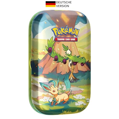 Pokémon-Sammelkartenspiel: Mini-Tin-Box Farbenfrohes Paldea: Olithena & Folipurba (2 Boosterpacks, 1 Stickerbogen) von Pokémon