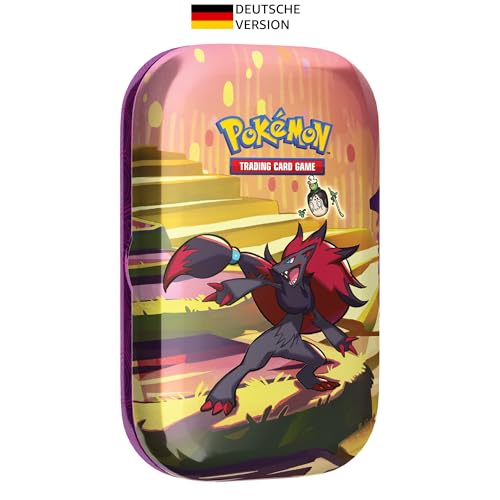 Pokémon -Sammelkartenspiel: Mini-Tin-Box Karmesin & Purpur - Nebel der Sagen - Zoroark (2 Boosterpacks & 1 Stickerbogen) von Pokémon