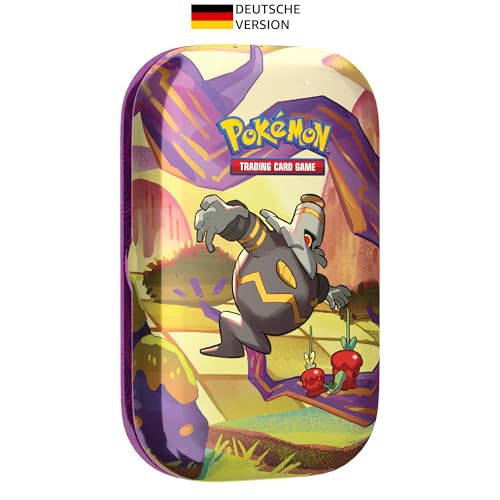 Pokémon -Sammelkartenspiel: Mini-Tin-Box Karmesin & Purpur - Nebel der Sagen - Zwirrfinst (2 Boosterpacks & 1 Stickerbogen) von Pokémon