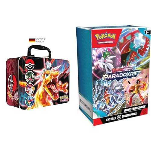 Pokémon-Sammelkartenspiel: Sammelkoffer (Herbst 2023): Maskagato, Skelokrok und Bailonda & Sammelkartenspiel: Boosterbundle Karmesin & Purpur – Paradoxrift (6 Boosterpacks) von Pokémon