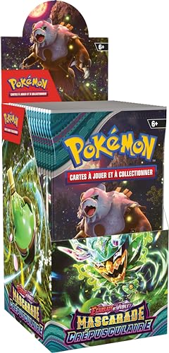 Pokémon Mascarade Crépusculaire Booster-Display, 18 Boosterpacks von Pokémon