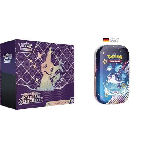 Pokémon-Sammelkartenspiel: Top-Trainer-Box Karmesin & Purpur – Paldeas Schicksale & Sammelkartenspiel: Mini-Tin-Box Karmesin & Purpur – Paldeas Schicksale: Normifin von Pokémon