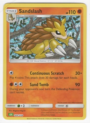 Pokemon - Sandslash 009/034 CLV - Classic Collection - Promo Holo Foil Card von Pokémon