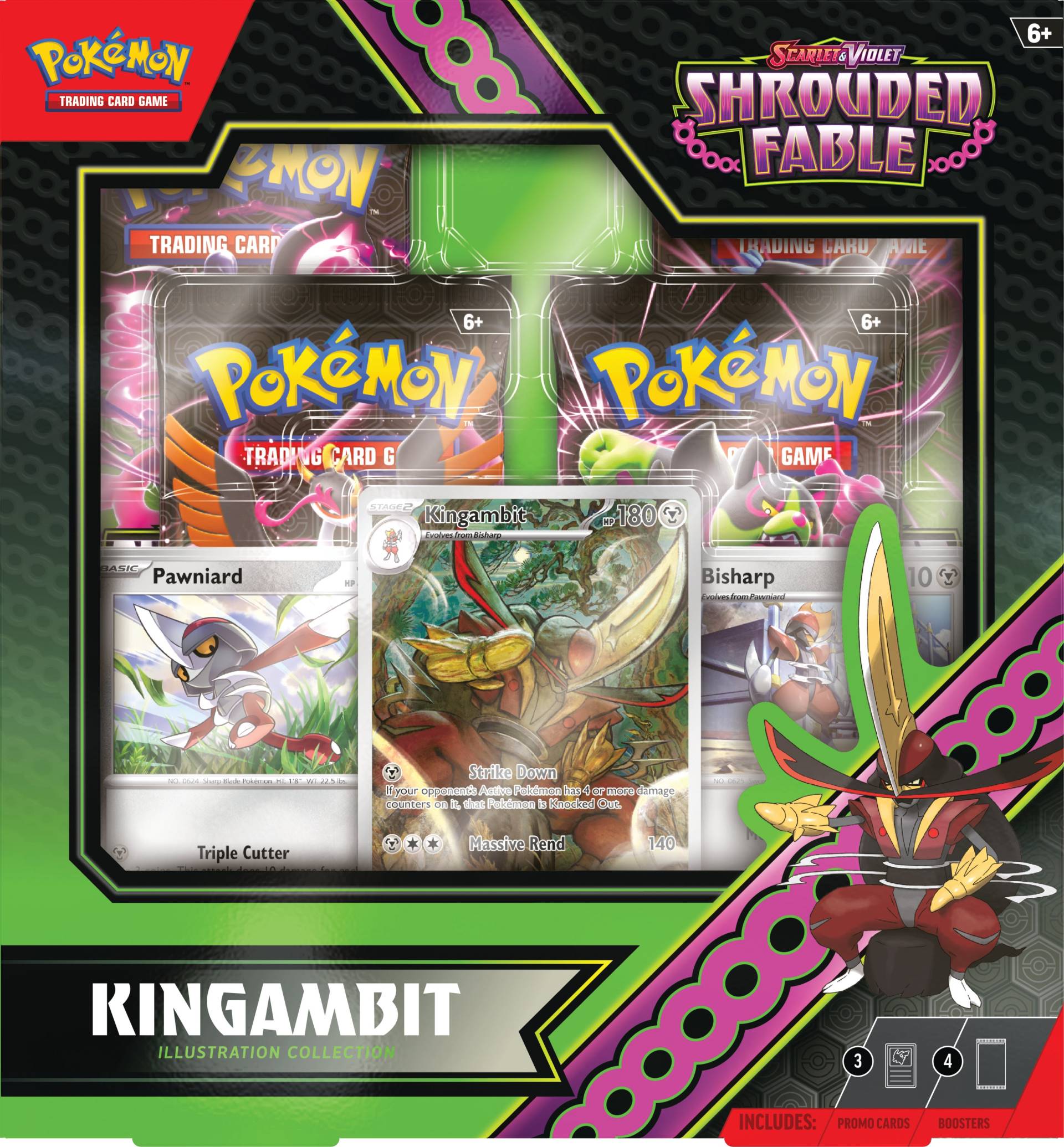 Pokémon Scarlet &  Violet Shrouder Fable Sammelkarten Kingambit von Pokémon