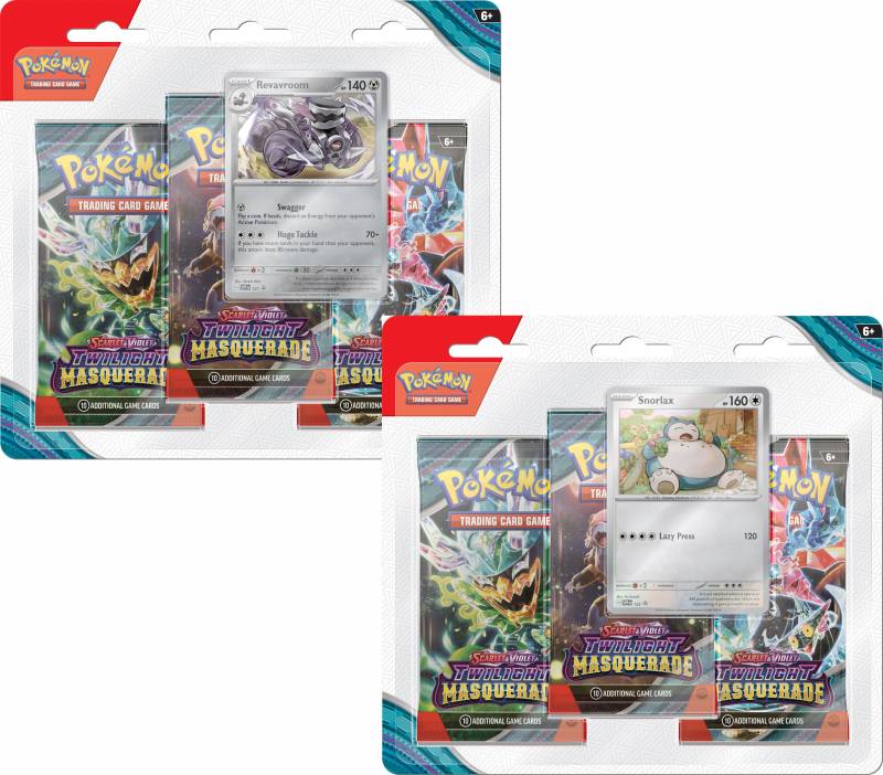 Pokémon Scarlet &  Violet Twilight Masquerade SV6 Sammelkarte Gemischte Auswahl 3er-Pack von Pokémon