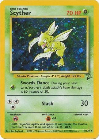 Pokemon - Scyther (17) - Base Set 2 - Holo von Pokémon